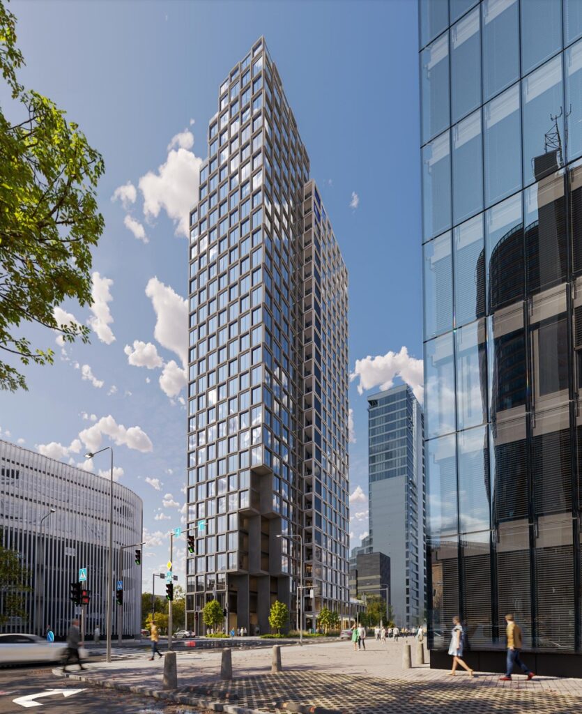 Vilnius Vertical (Lvivo g. 38) - Viešbutis, Daugiabutis, Verslo centras - vizualizacija