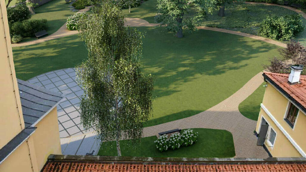 Rīgas pils dārza labiekārtojums (Pils laukums 3) - Dārzs - vizualizācija