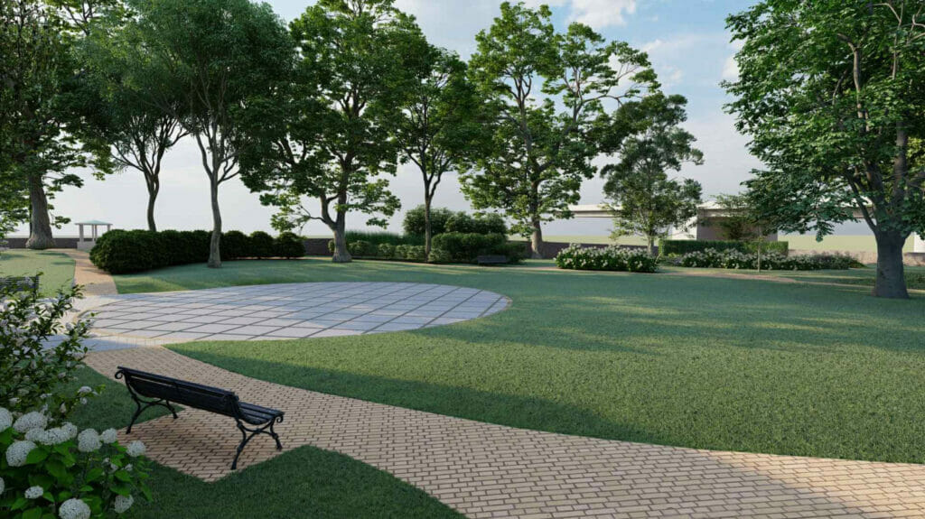 Rīgas pils dārza labiekārtojums (Pils laukums 3) - Dārzs - vizualizācija