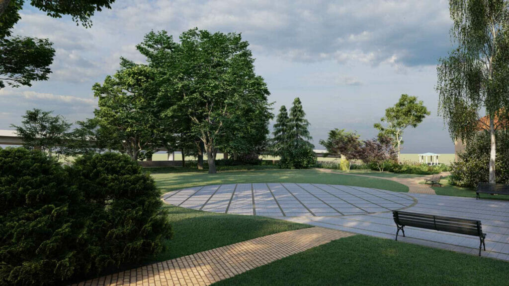 Rīgas pils dārza labiekārtojums (Pils laukums 3) - Dārzs - vizualizācija