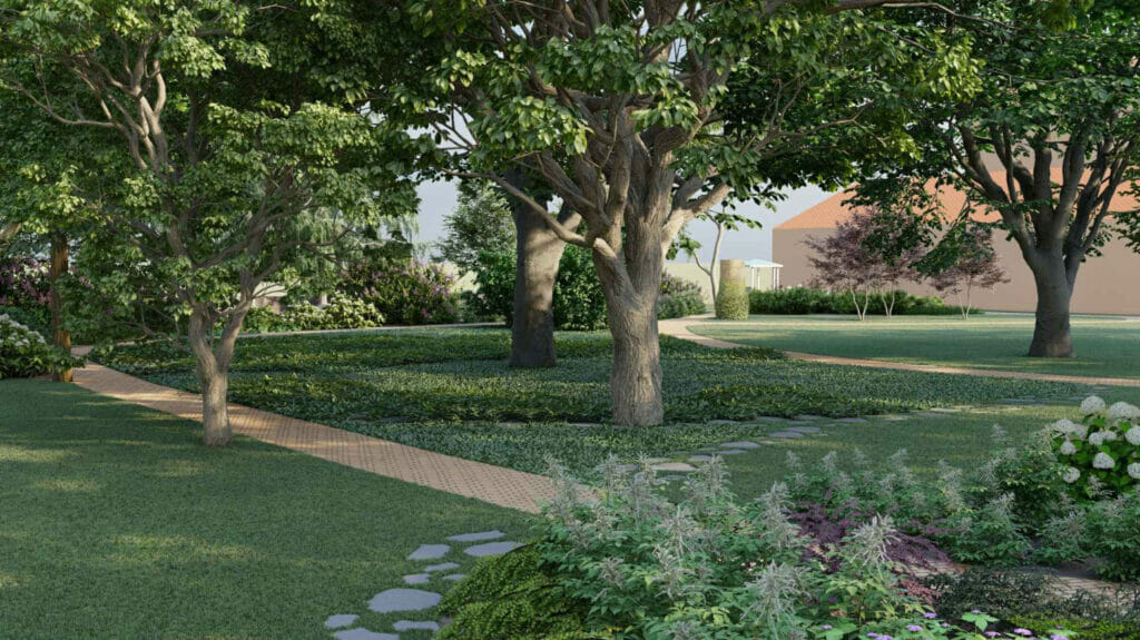 Rīgas pils dārza labiekārtojums (Pils laukums 3) - Dārzs - vizualizācija