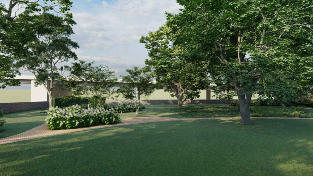 Rīgas pils dārza labiekārtojums (Pils laukums 3) - Dārzs - vizualizācija