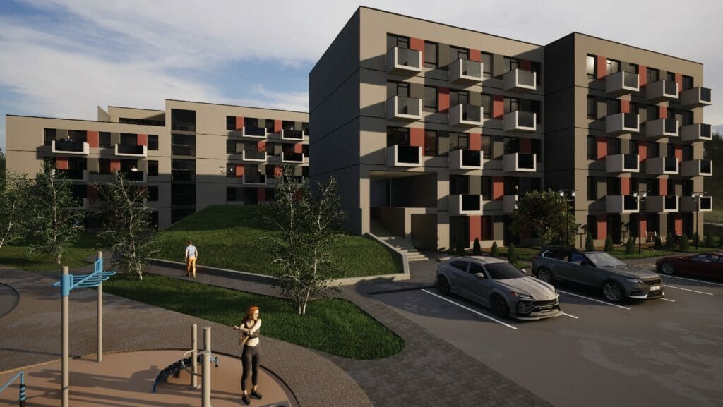 Ryto namai 2 etapas (Duburio g. 4) - Multi apartment - visualization