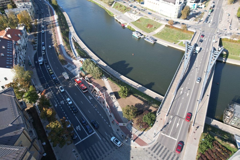 Neries kairiosios krantinės 2 etapas (Žygimantų g., Arsenalo g.) - Dviračių takas, Pakrantė - statybų nuotraukos