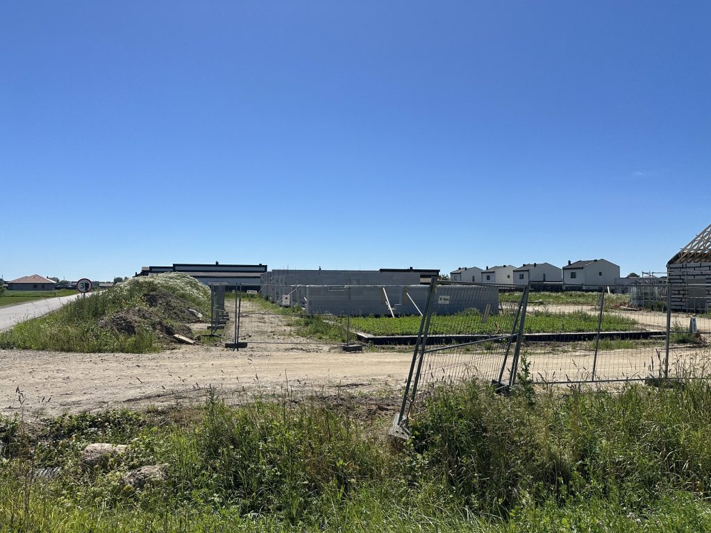 Skandinavų vilos (Ragupės g. 7, 8, 9, 10, 11, 12, 13, 14, 15, 16, 18,  Trušelių k.) - Private house community - construction photos