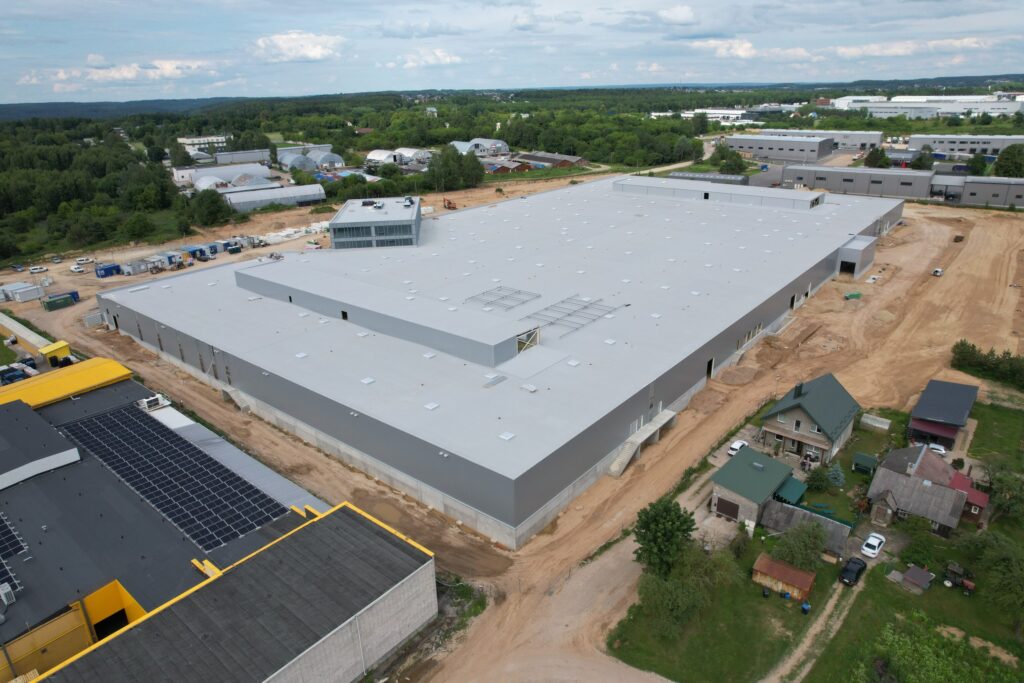 Teltonika High Tech Hill 1 etapas (spausdintinio montažo plokščių (PCB) gamykla) (Gaujos g. 4) - Light manufacturing - construction photos