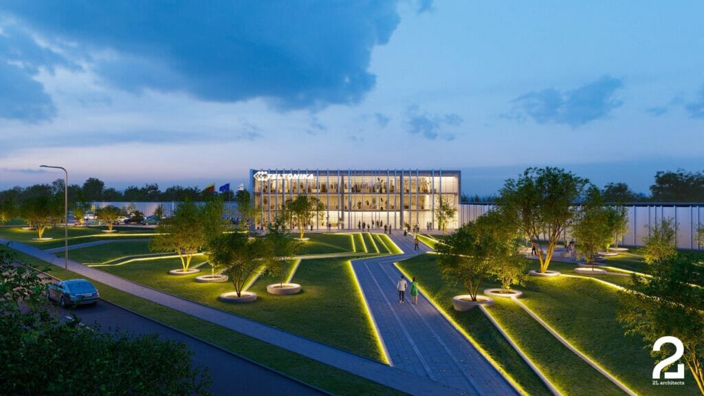 Teltonika High Tech Hill 1 etapas (spausdintinio montažo plokščių (PCB) gamykla) (Gaujos g. 4) - Light manufacturing - visualization