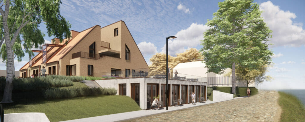 Balasta dambis 34 (Balasta dambis 34) - Food services, Office center, Private house community - visualization