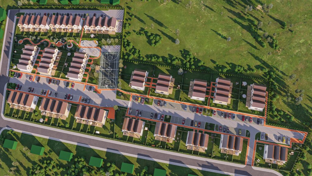 Sveiki! Kalnėnuose 2 etapas (Baskų g. 80) - Row housing - visualization