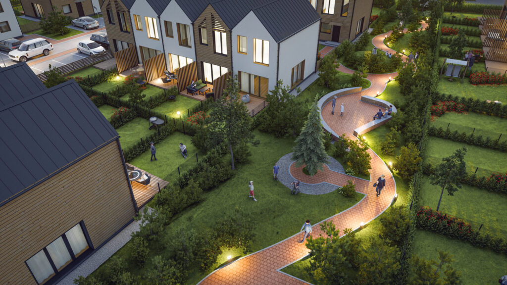 Sveiki! Kalnėnuose 2 etapas (Baskų g. 80) - Row housing - visualization