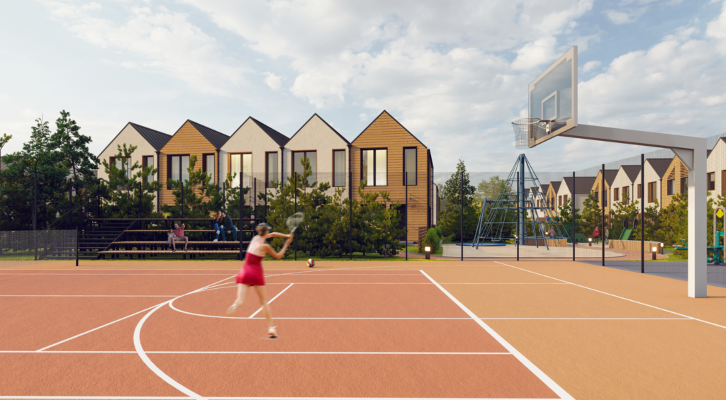 Sveiki! Kalnėnuose 2 etapas (Baskų g. 80) - Row housing - visualization