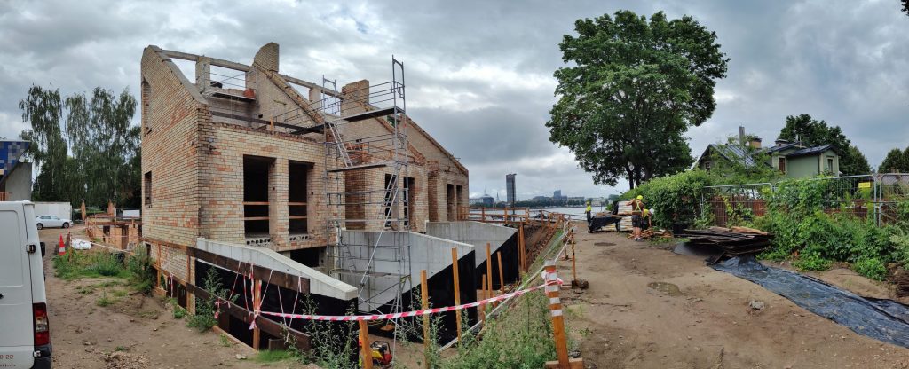 Balasta dambis 34 (Balasta dambis 34) - Food services, Office center, Private house community - construction photos