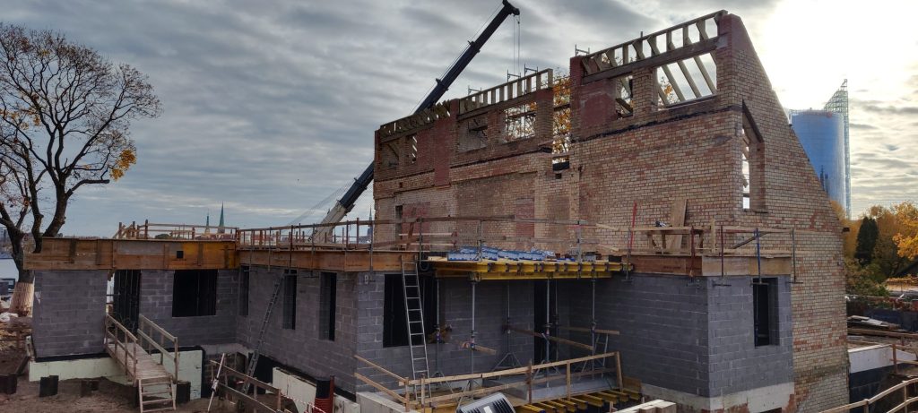 Balasta dambis 34 (Balasta dambis 34) - Food services, Office center, Private house community - construction photos