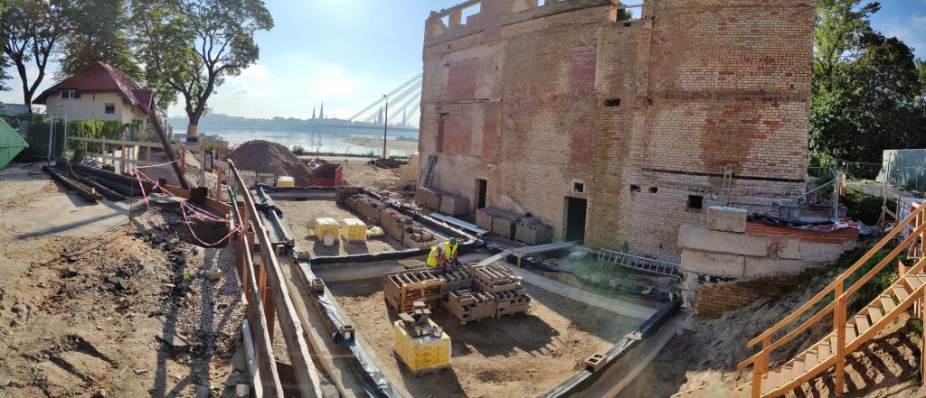 Balasta dambis 34 (Balasta dambis 34) - Food services, Office center, Private house community - construction photos