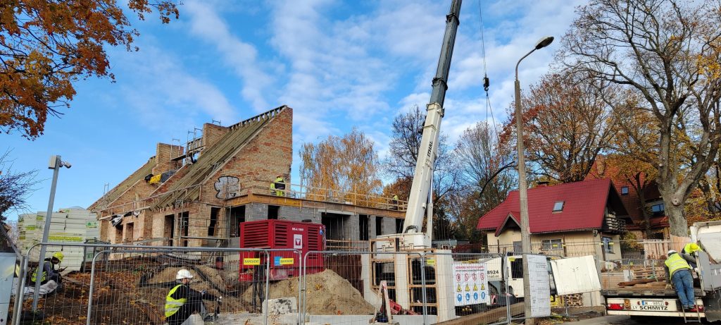 Balasta dambis 34 (Balasta dambis 34) - Food services, Office center, Private house community - construction photos