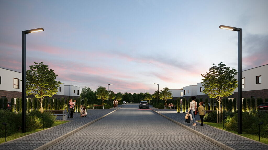 Draugystės slėnis (Užukampio g. 10, 12, 14, 16, 18, 20) - Row housing - visualization