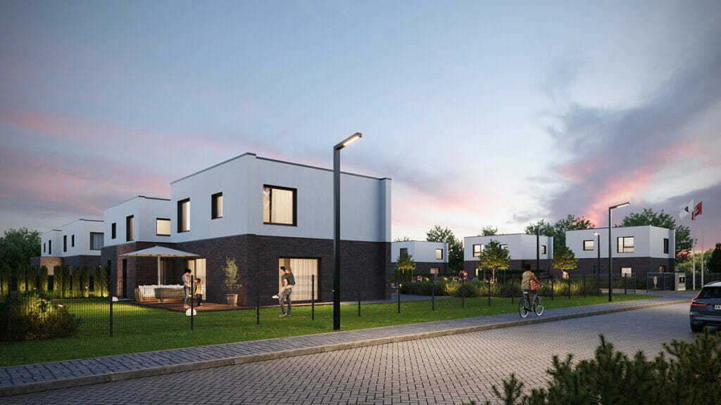 Draugystės slėnis (Užukampio g. 10, 12, 14, 16, 18, 20) - Row housing - visualization