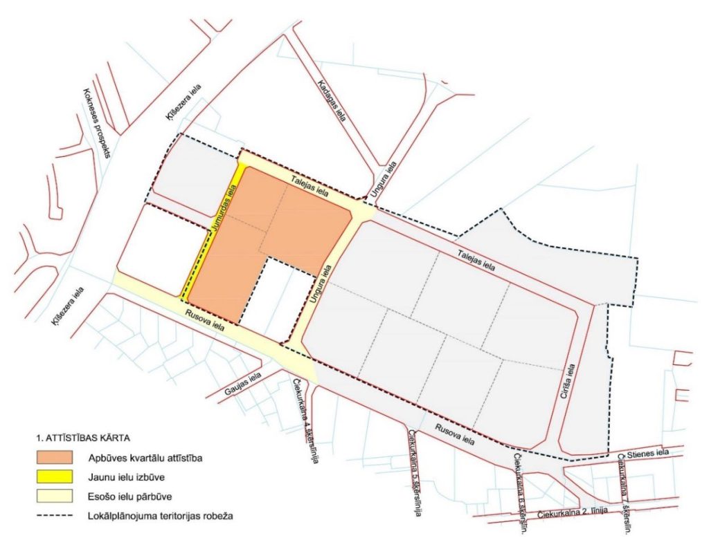 Ezerparks 1. kārta (Rusova iela, Jumurdas iela, Talejas iela, Ungura iela) - Multi apartment, Office center, Other commercial - visualization