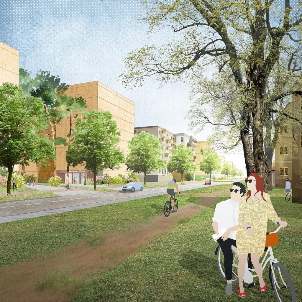 Ezerparks 4. kārta (Rusova iela, Talejas iela, Cirīša iela) - Korterelamu - visuaalne