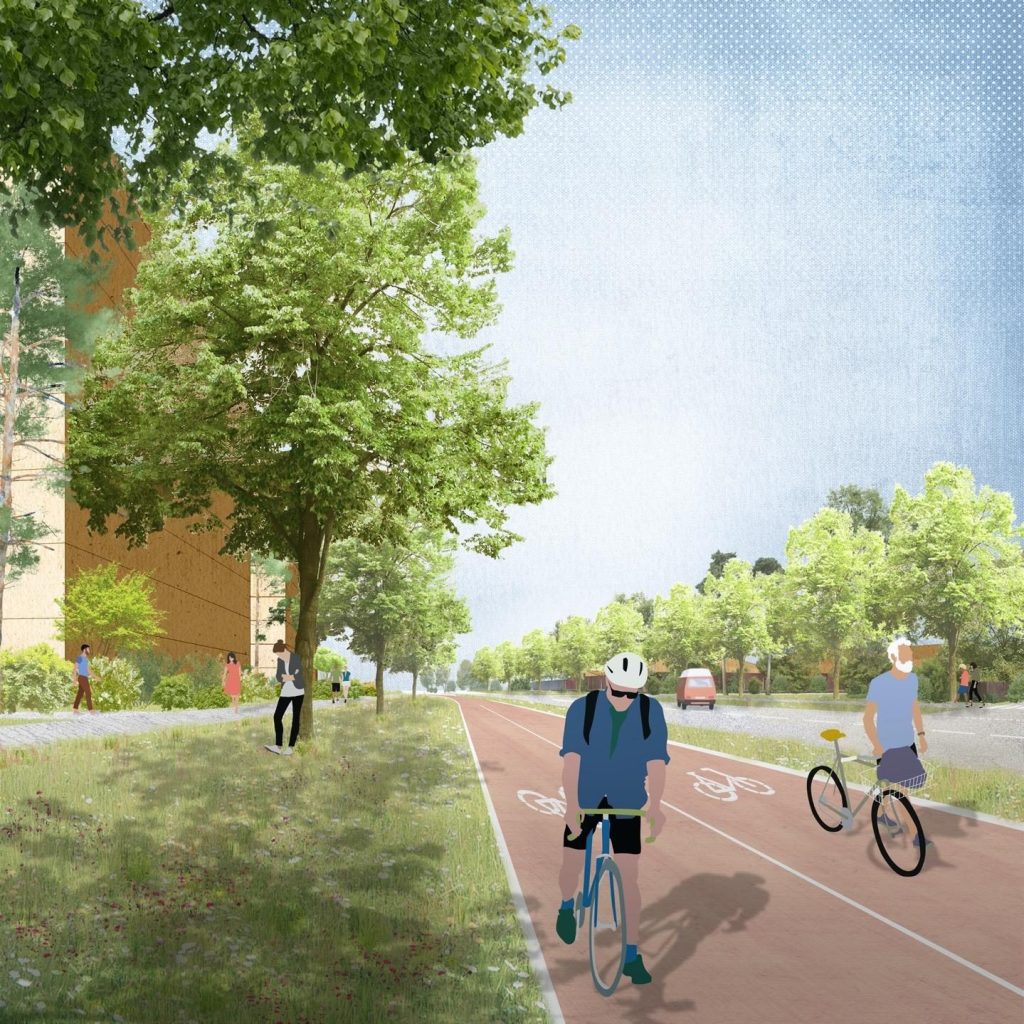 Ezerparks 4. kārta (Rusova iela, Talejas iela, Cirīša iela) - Korterelamu - visuaalne