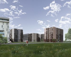 Ezerparks 1. kārta (Rusova iela, Jumurdas iela, Talejas iela, Ungura iela) - Daudzdzīvokļu nams, Biroju centrs