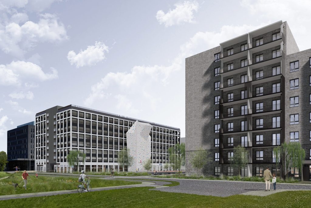 Ezerparks 1. kārta (Rusova iela, Jumurdas iela, Talejas iela, Ungura iela) - Multi apartment, Office center, Other commercial - visualization