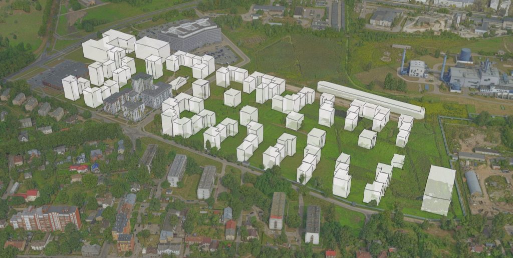 Ezerparks 1. kārta (Rusova iela, Jumurdas iela, Talejas iela, Ungura iela) - Multi apartment, Office center, Other commercial - visualization