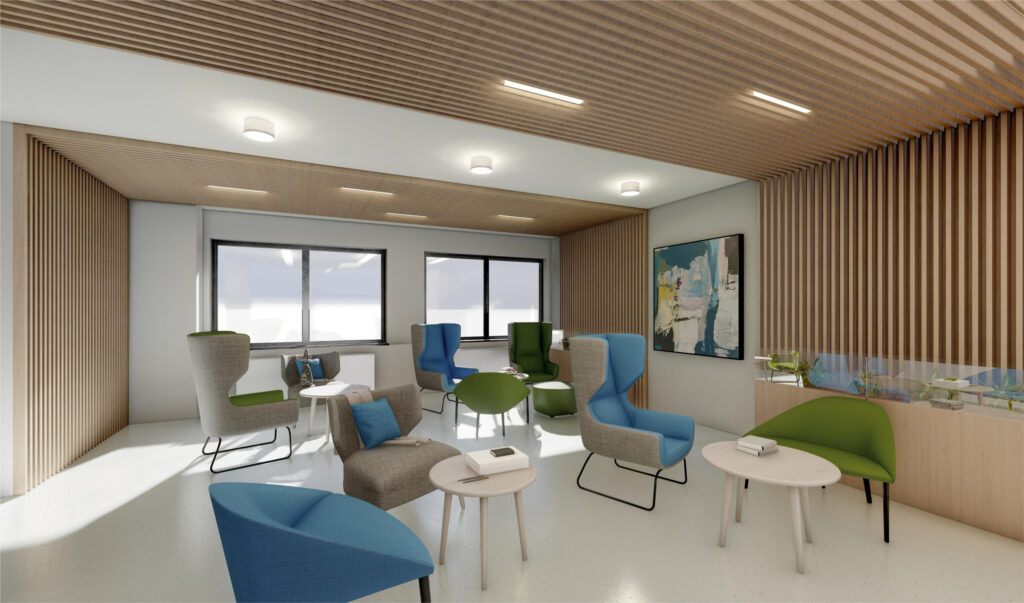 Latvijas Onkoloģijas centra ārstniecības nodaļu pārbūve un liftu izbūve (Hipokrāta iela 4) - Hospital - visualization