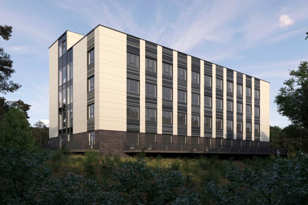 K. Griniaus slaugos ir palaikomojo gydymo ligoninės priestatas (Raudonojo Kryžiaus g. 1) - Hospital - visualization