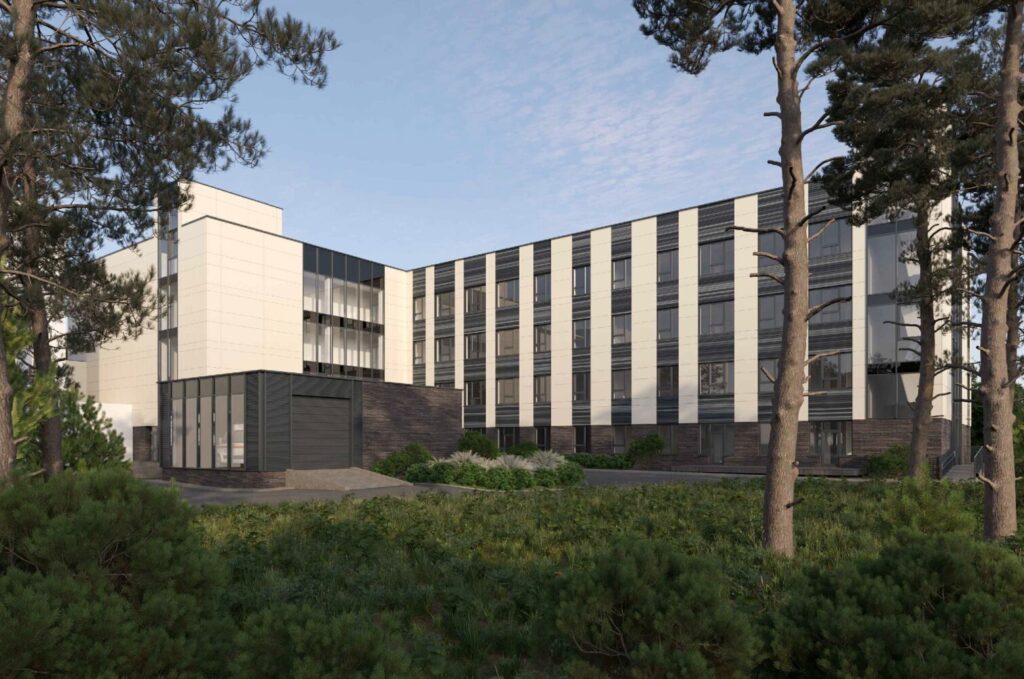 K. Griniaus slaugos ir palaikomojo gydymo ligoninės priestatas (Raudonojo Kryžiaus g. 1) - Hospital - visualization