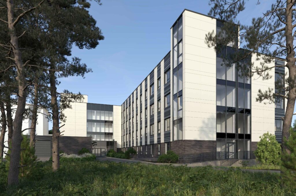 K. Griniaus slaugos ir palaikomojo gydymo ligoninės priestatas (Raudonojo Kryžiaus g. 1) - Hospital - visualization