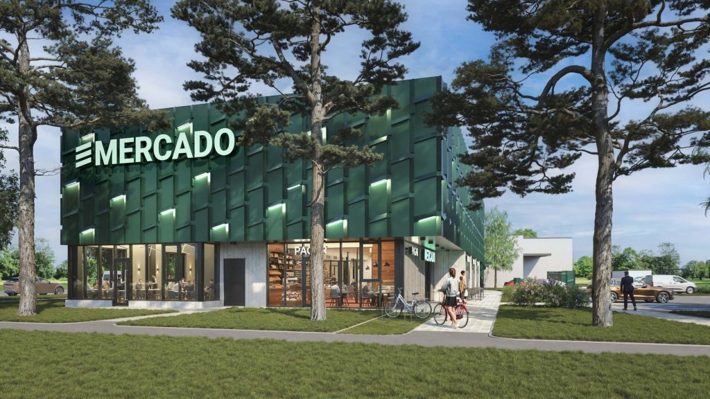 Mercado (Kotermaa 8) - Health center, Market, Office center - visualization