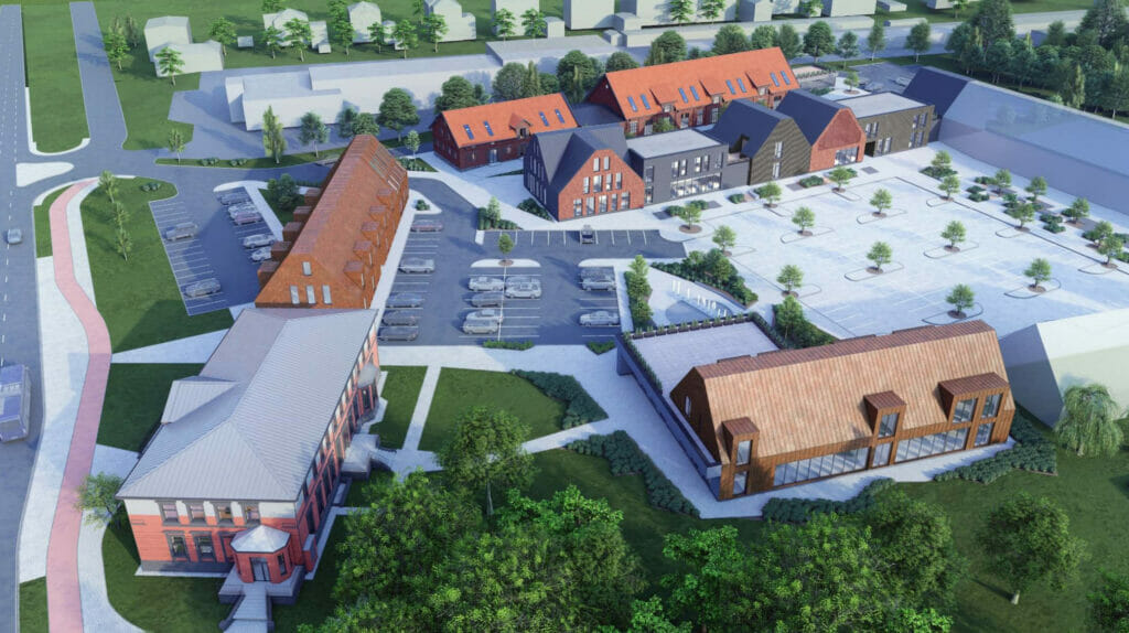 Sendvario dvaras Mokyklos 33 (Mokyklos g. 33) - Food services, Hotel, Office center, Shopping center - visualization