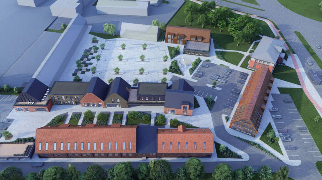 Sendvario dvaras Mokyklos 33 (Mokyklos g. 33) - Food services, Hotel, Office center, Shopping center - visualization