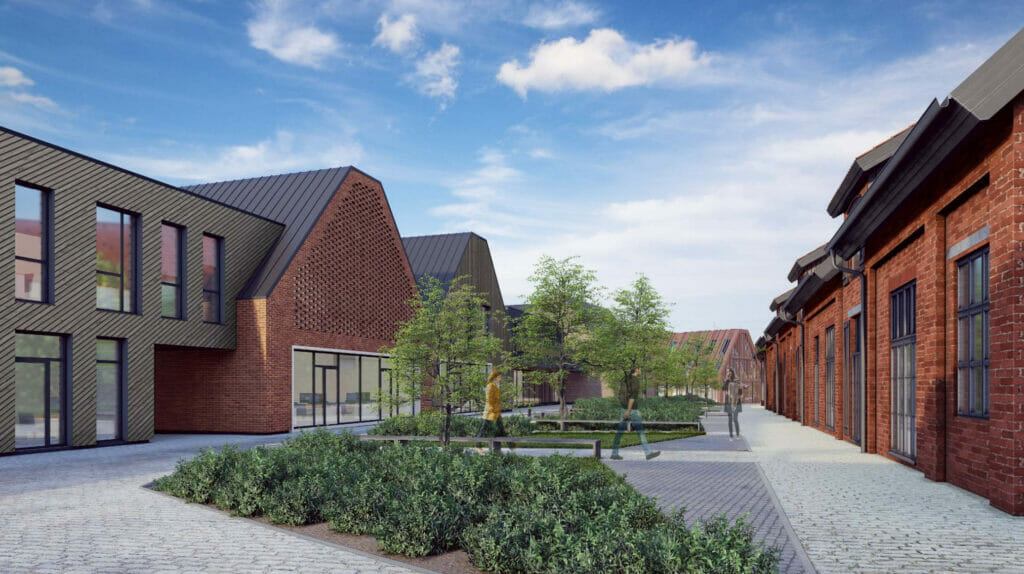 Sendvario dvaras Mokyklos 33 (Mokyklos g. 33) - Food services, Hotel, Office center, Shopping center - visualization