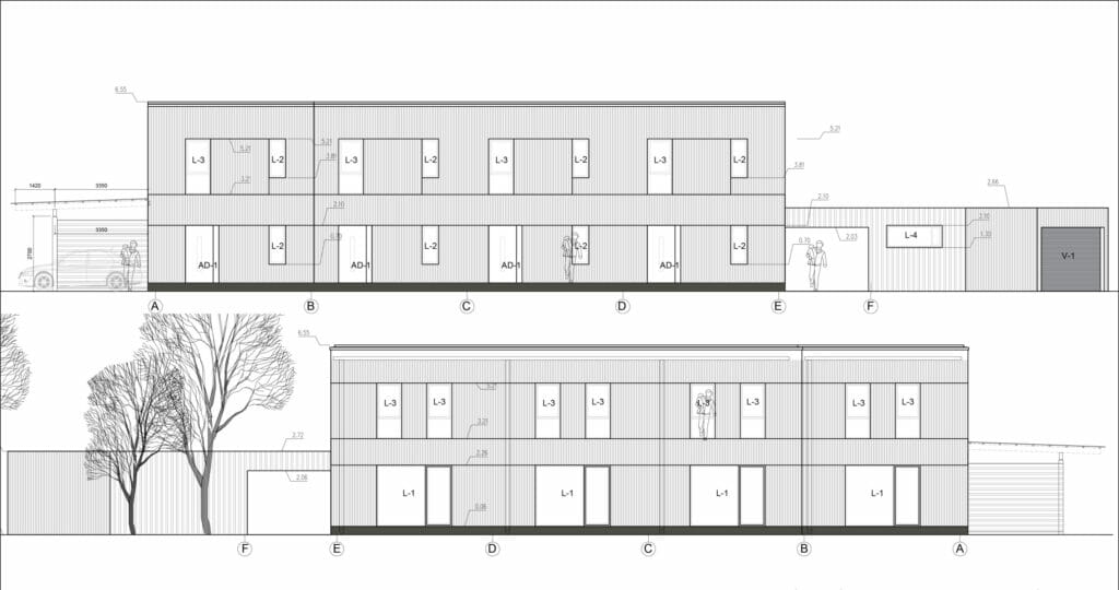 Juglas Oāze (Skrudalienas iela 6) - Row housing - visualization