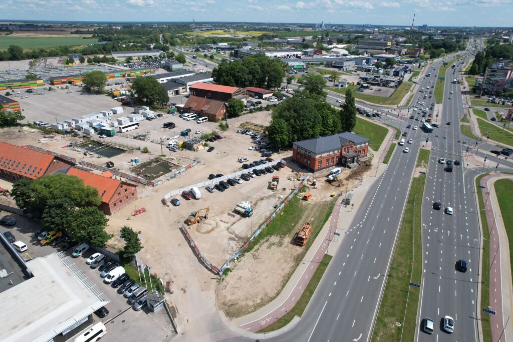 Sendvario dvaras Mokyklos 33 (Mokyklos g. 33) - Food services, Hotel, Office center, Shopping center - construction photos