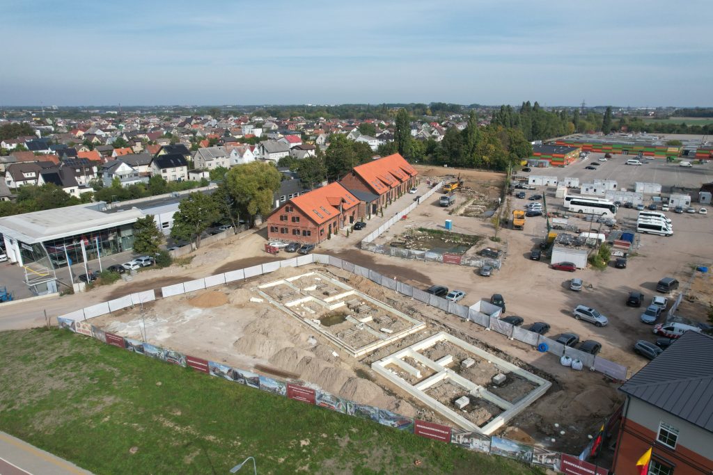 Sendvario dvaras Mokyklos 33 (Mokyklos g. 33) - Food services, Hotel, Office center, Shopping center - construction photos