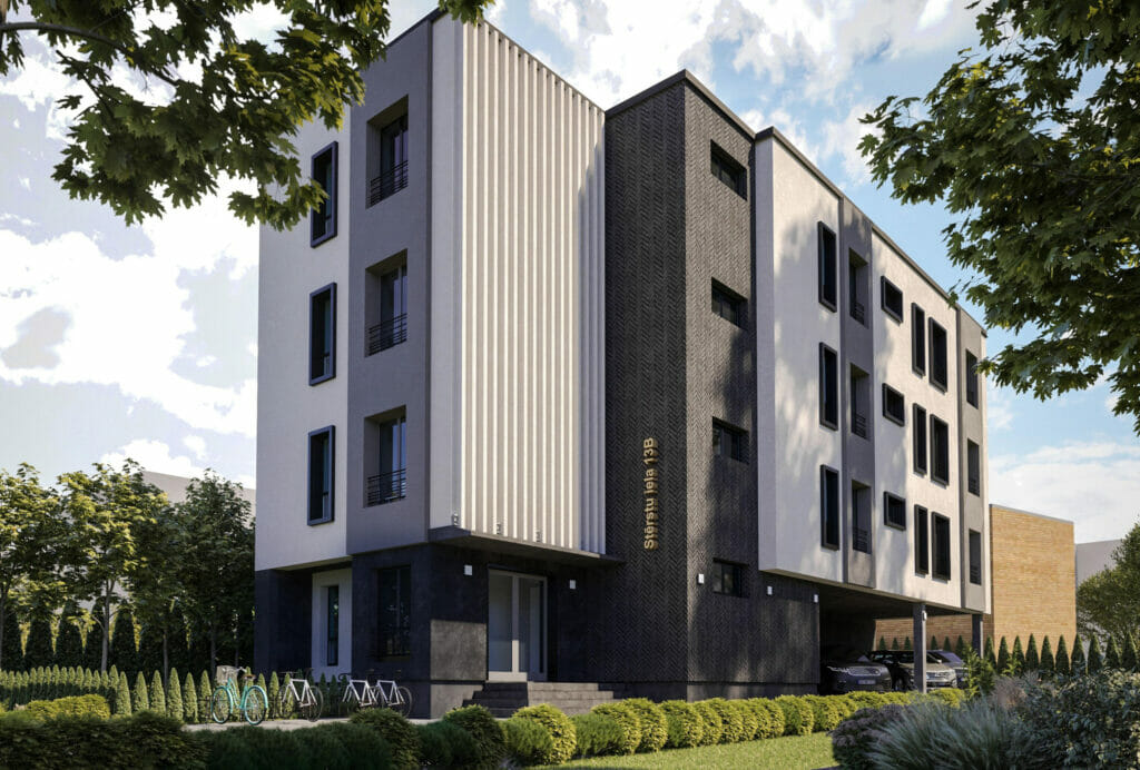 Stērstu nami - 2. kārta, 3. ēka (Stērstu iela 13B) - Multi apartment - visualization