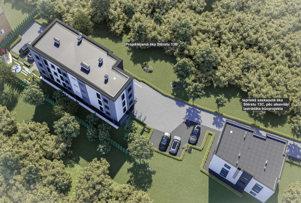 Stērstu nami - 2. kārta, 3. ēka (Stērstu iela 13B) - Multi apartment - visualization