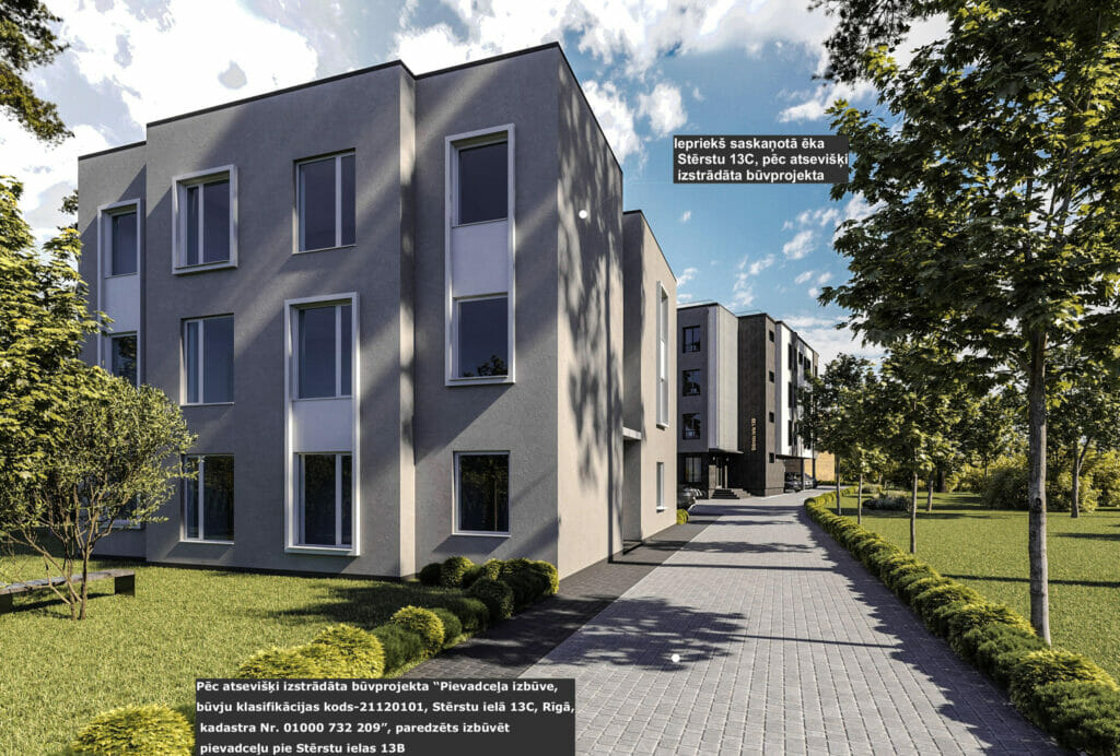 Stērstu nami - 2. kārta, 3. ēka (Stērstu iela 13B) - Multi apartment - visualization