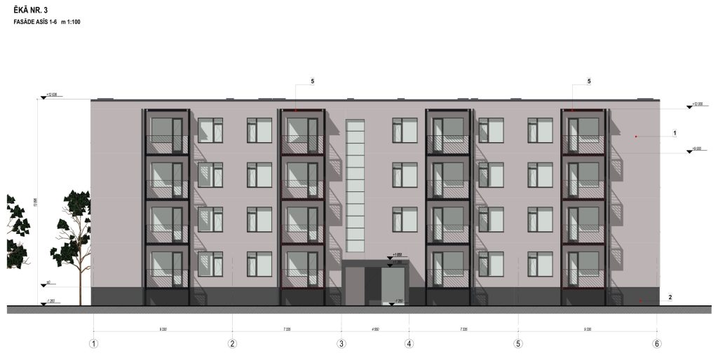 Bultu iela 2A (Bultu iela 2A) - Daudzdzīvokļu nams - vizualizācija