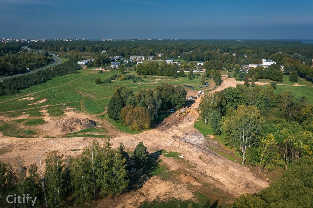 Mežaparka Rezidences teritorijas infrastruktūras izbūve - 2.kārta (Jaunā Mežaparka iela) - Street - construction photos