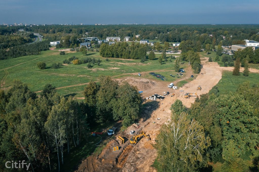 Mežaparka Rezidences teritorijas infrastruktūras izbūve - 2.kārta (Jaunā Mežaparka iela) - Street - construction photos
