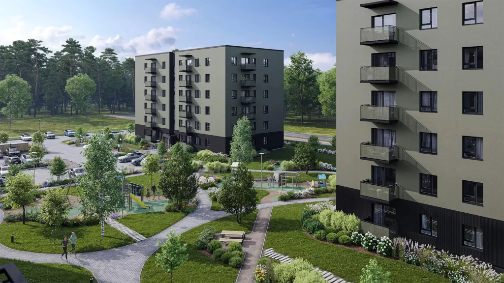 Valterciems - 3. kārta (Ēvalda Valtera iela 42) - Multi apartment - visualization