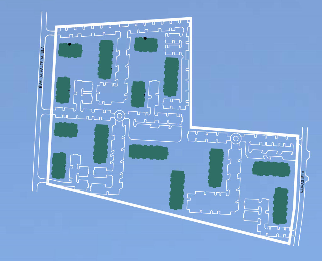 Valterciems - 3. kārta, 9. ēka - Ēvalda Valtera iela 42 (Ēvalda Valtera iela 42) - Daugiabutis - vizualizacija