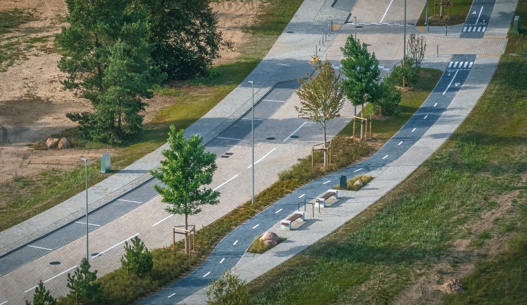 Mežaparka Rezidences teritorijas infrastruktūras izbūve - 2.kārta (Jaunā Mežaparka iela) - Street - construction photos