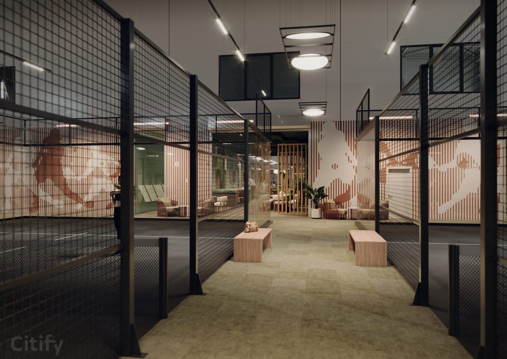 "Tonybet Padel" arēna (Kauguru iela 8, 10) - Birojs / Elastīgu platību, Noliktava / Izplatīšanas centrs - vizualizācija