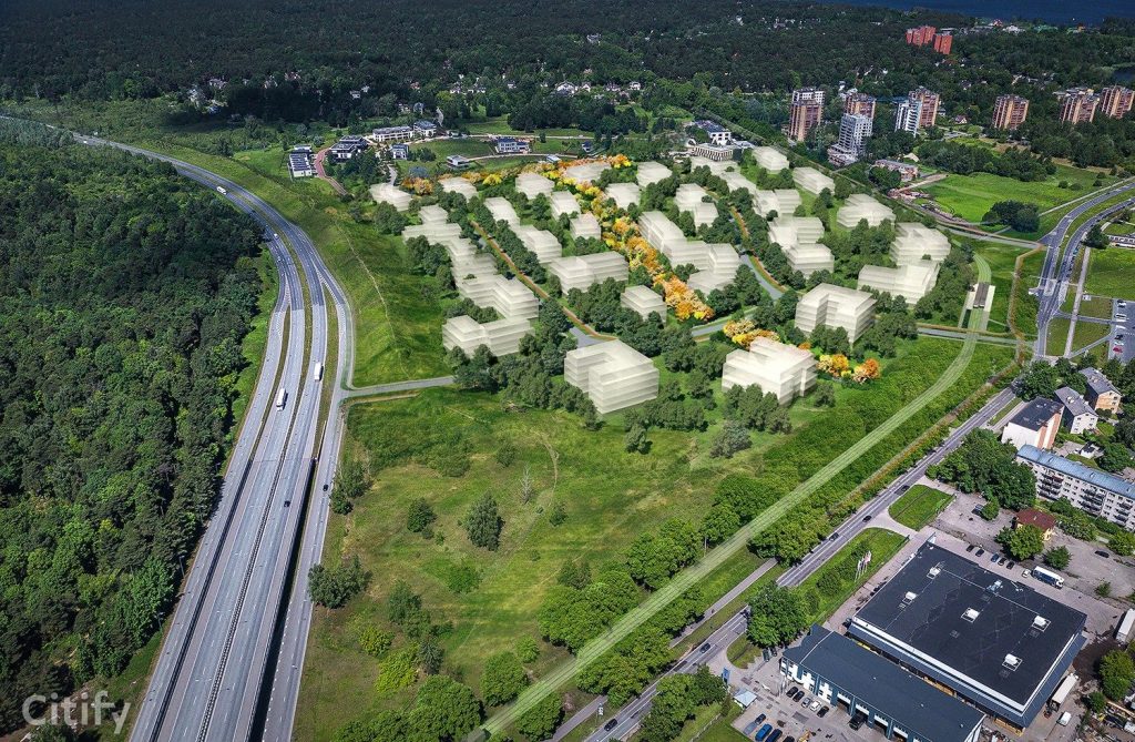 Mežaparka Rezidences teritorijas infrastruktūras izbūve - 1.kārta (Ķelnes iela) - Street - visualization