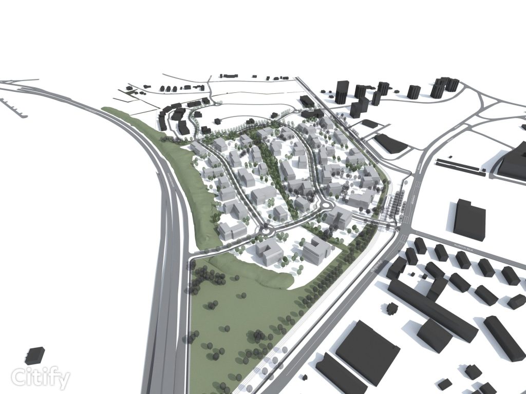 Mežaparka Rezidences teritorijas infrastruktūras izbūve - 1.kārta (Ķelnes iela) - Street - visualization